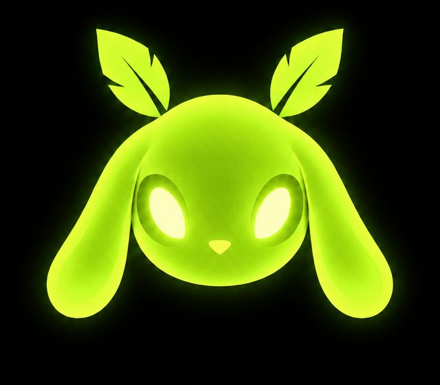 freeLLM neon rabbit logo
